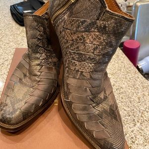 Free People Brown/Bronze booties